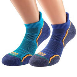 ULTIMATE PERFORMANCE RUN SOCKLET KINGFISHER/NAVY 2 PARES