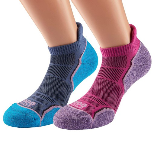 ULTIMATE PERFORMANCE RUN SOCKLET PINK/LAVENDER 2 PARES