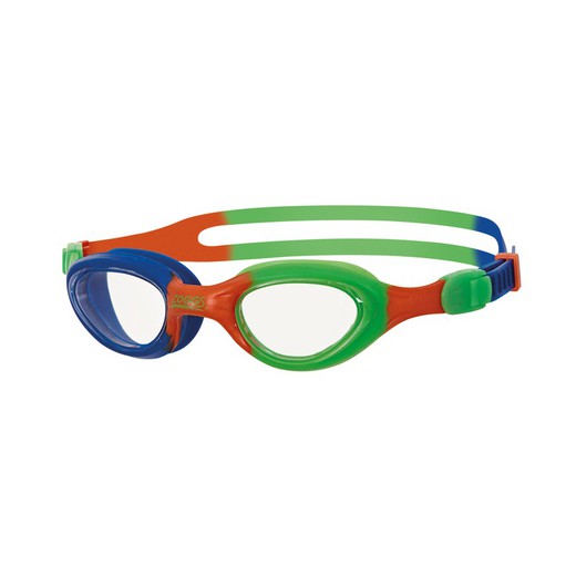 Zoggs gafas Little Super Seal Naranja Verde Transparente