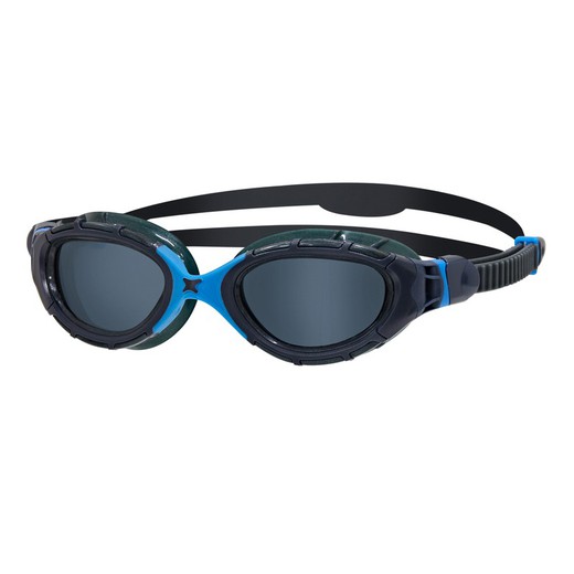 Zoggs gafas Predator Flex Gris Azul Tintado  Ahumado Small