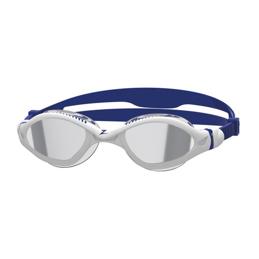 Zoggs gafas Tiger LSR+ Mirror Blanco Azul Espejo Ahumado Regular