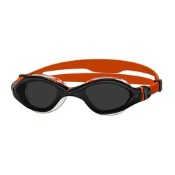 Zoggs gafas Tiger LSR+ Negro Naranja Tintado  Ahumado Small