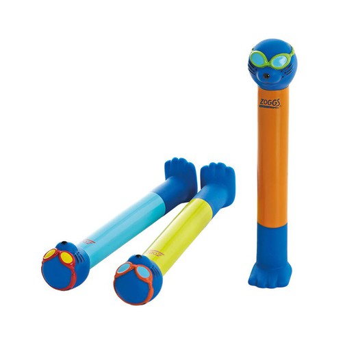 Zoggs Zoggy Dive Stick 3pcs Pack Assorted