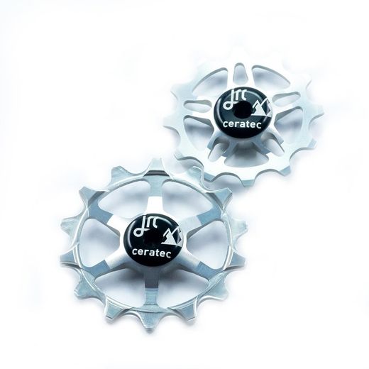 14/12T Ceramic Jockey Wheels for SRAM Eagle Silver