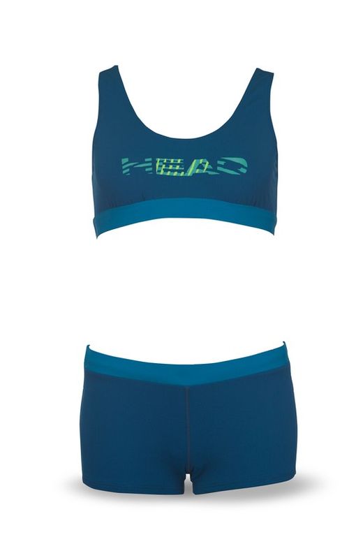 Bikini Head COLOURISE shorty color Petrol Blue