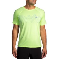 BROOKS CAMISETA ATMOSPHERE SHORT SLEEVE 2 LIME/ELEVATE