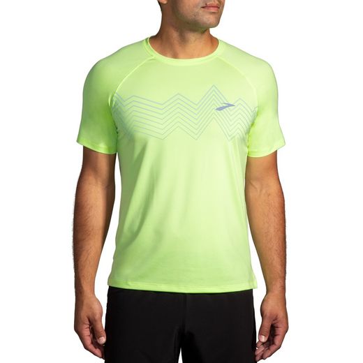 BROOKS CAMISETA ATMOSPHERE SHORT SLEEVE 2 LIME/ELEVATE
