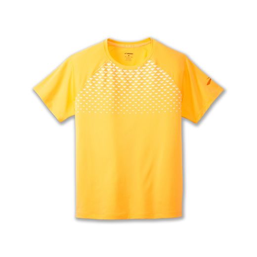 BROOKS CAMISETA ATMOSPHERE SHORT SLEEVE 2 ORANGE POP/TEMPO PRINT