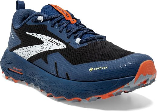 Brooks Cascadia 17 GTX Hombre Black/Blue/Firecracker