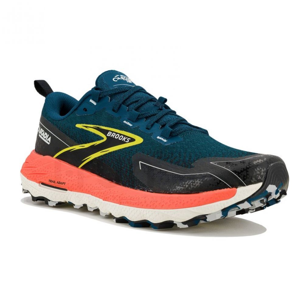 Brooks CASCADIA 18 Hombre Blue/Black/Flame 10