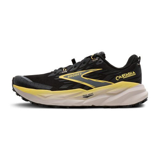 Brooks CASCADIA 19 Hombre Black/Yellow/Chateau