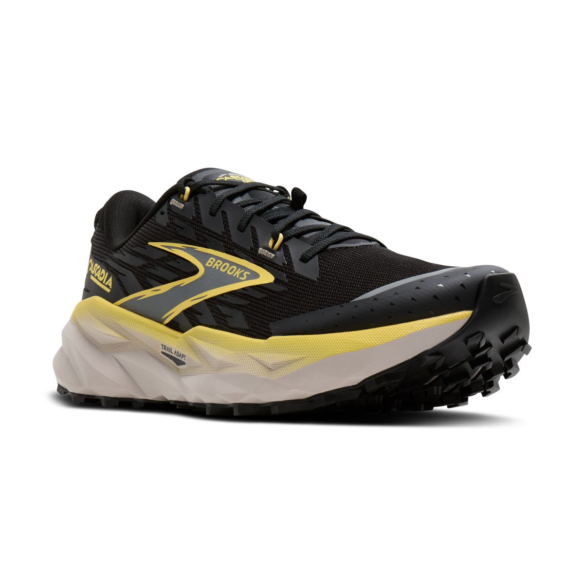 Brooks CASCADIA 19 Hombre Black/Yellow/Chateau 10