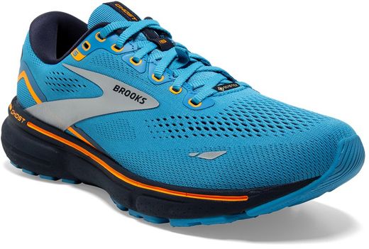 Brooks Ghost 15 GTX Hombre Blue/Peacoat/Orange