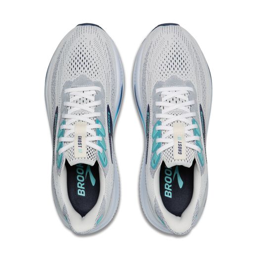 Brooks GHOST 17 Hombre White/Beacon Blue/Ipanema