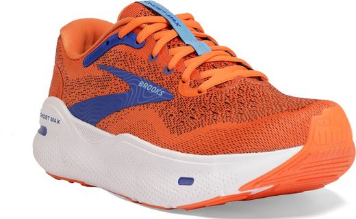 Brooks Ghost Max Man Red Orange/Black/Surf The Web