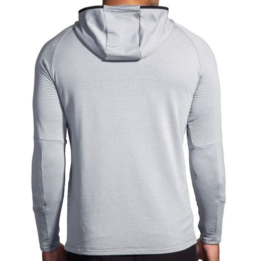 Brooks Notch Thermal Hoodie 2.0 Htr Ash/Black