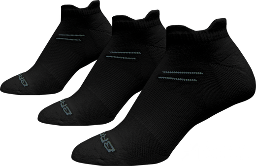 Brooks Run-In No Show 3-Pack Black