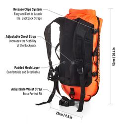 Buddyswim Boya Mochila 28 litros Naranja.