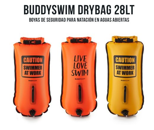 BUDDYSWIM BOYA NATACION AGUAS ABIERTAS. NARANJA LIVE LOVE SWIM 28LT