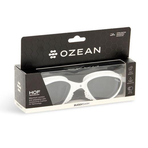 Buddyswim Goggles Ozean White/Smoke