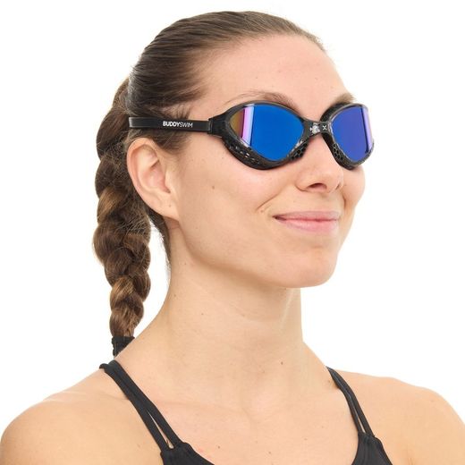 Buddyswim Goggles OzeanX Black/Blue Mirror