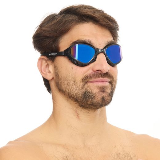 Buddyswim Goggles OzeanX Black/Blue Mirror