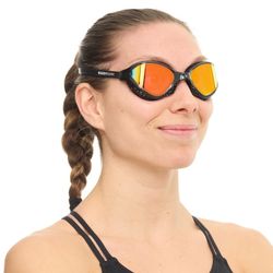 Buddyswim Goggles OzeanX Black/Orange Mirror