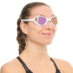 Buddyswim Goggles OzeanX White/Iridium Mirror