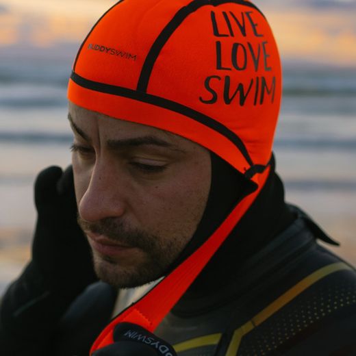 BUDDYSWIM Gorro Neopreno Trilaminate Warmth 2.5mm, Naranja