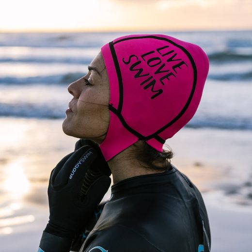 Buddyswim Gorro Neopreno Trilaminate Warmth 2.5mm, Rosa