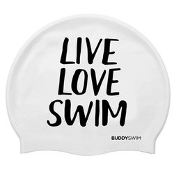 BUDDYSWIM GORRO SILICONA "LIVE, LOVE, SWIM"