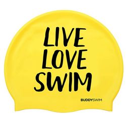 BUDDYSWIM GORRO SILICONA "LIVE, LOVE, SWIM"