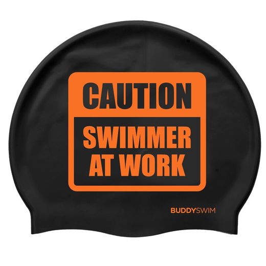 Buddyswim Gorro de natación Silicone Swim Cap CSW Black/Orange