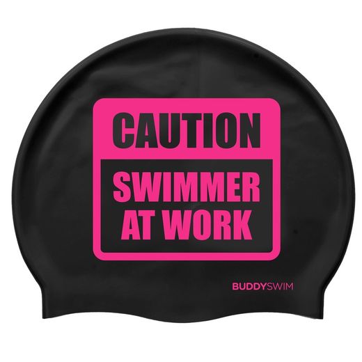 Buddyswim Gorro de natación Silicone Swim Cap CSW Black/Pink