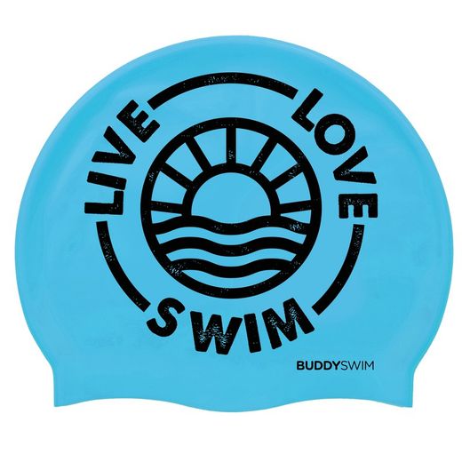 Buddyswim Gorro de natación Silicone Swim Cap LLS2 Blue