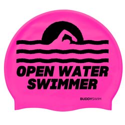 Buddyswim Gorro de natación Silicone Swim Cap OWS Pink