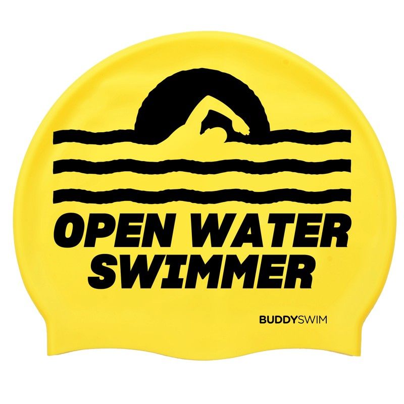 Buddyswim Gorro de natación Silicone Swim Cap OWS Yellow