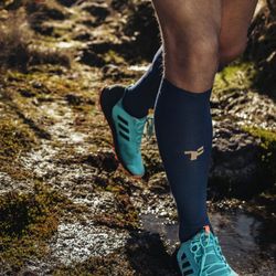 Calcetín Boost alto Fyke azul marino