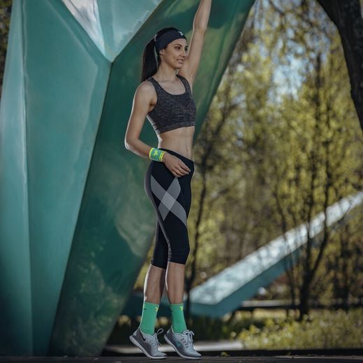 Calcetín Boost Medio  Fyke verde