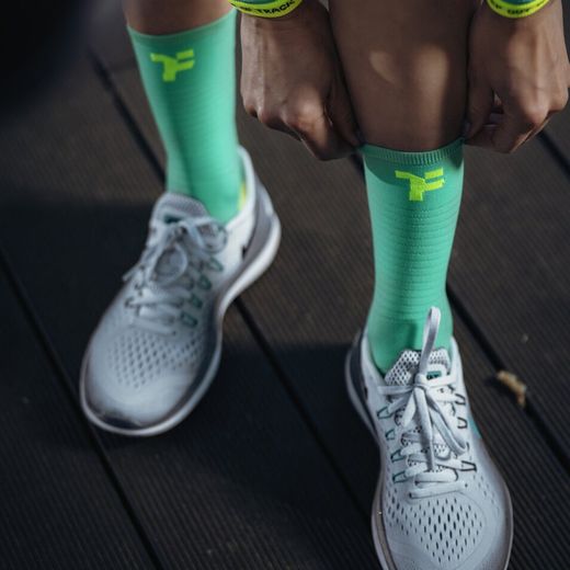 Calcetín Boost Medio  Fyke verde