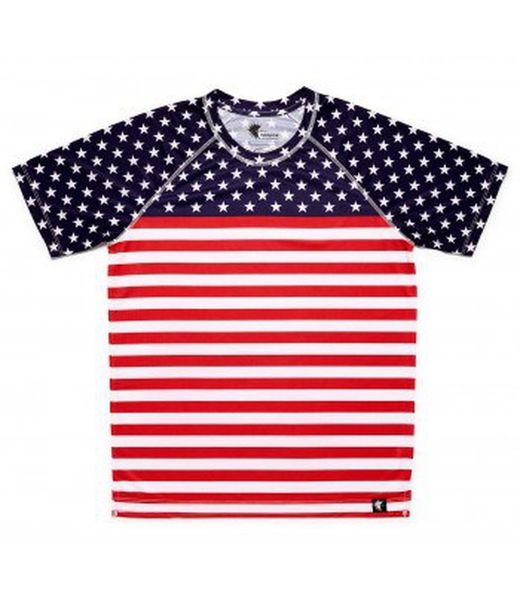 HOOPOE Camiseta Manga Corta hombre Stars and Stripes