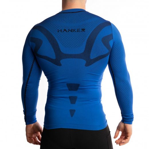 HANKER DADPA Camiseta Térmica Manga Larga Unisex AZUL ROYAL