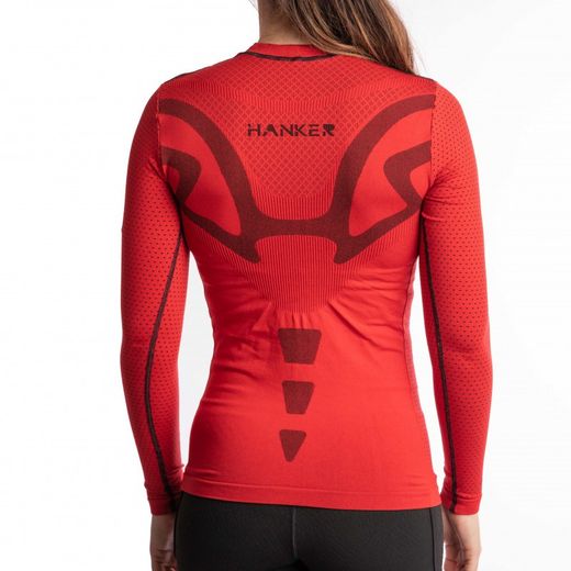 HANKER DADPA Camiseta Térmica Manga Larga Unisex ROJA