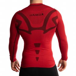 HANKER DADPA Camiseta Térmica Manga Larga Unisex ROJA