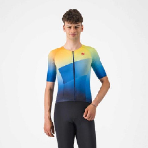 Castelli Tri Top Free Speed 3 Race Azul Belgian Multicolor