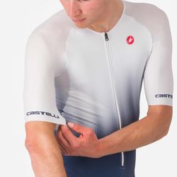 Castelli Tritraje Integral Core Tri m/c Azul Belgian Blanco