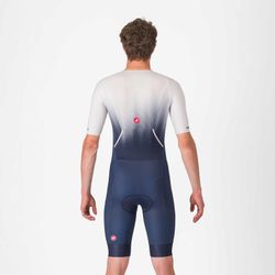 Castelli Tritraje Integral Core Tri m/c Azul Belgian Blanco
