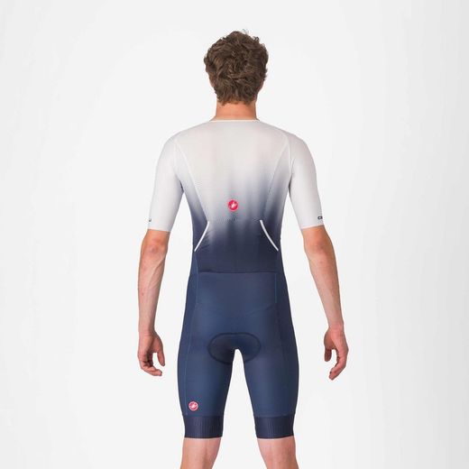 Castelli Tritraje Integral Core Tri m/c Azul Belgian Blanco