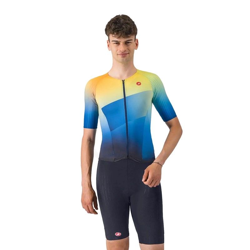 Castelli Tritraje Integral Free San Remo 3 m/c Az Belgian/Multicolor/Nrj vivo L