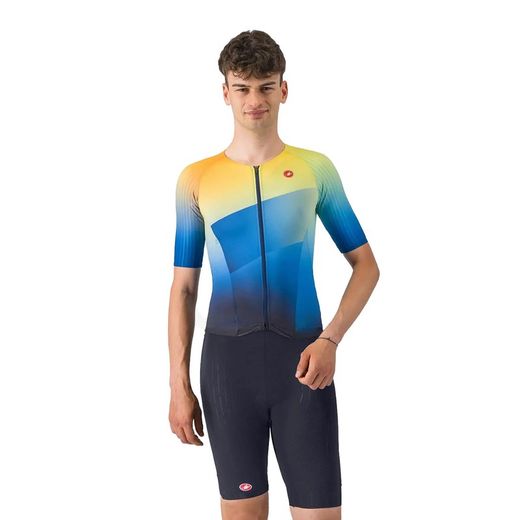 Castelli Tritraje Integral Free San Remo 3 m/c Az Belgian/Multicolor/Nrj vivo